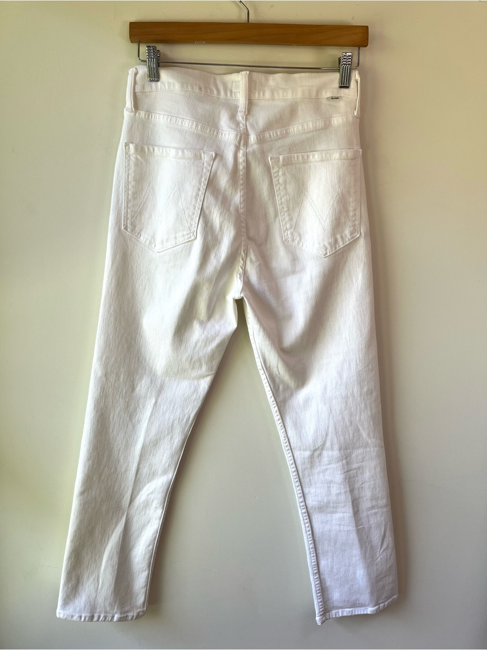 MOTHER The Rider Straight-Leg Ankle High Rise Jeans in Fairest of Them All - 28 - Picture 3 of 10